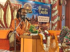 चंदौली (पड़ाव): बहादुरपुर में नौ दिवसीय श्री शिव महापुराण कथा का शुभारंभ, कलश यात्रा में उमड़े श्रद्धालु